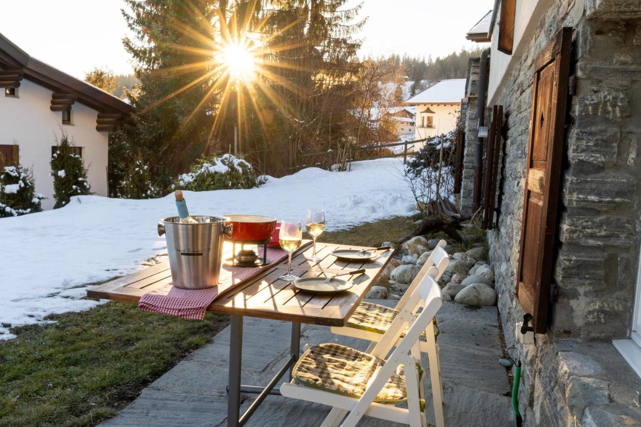 Charmantes Apartment Mit Grossem Garten .Kids4Free. Flims Exterior photo